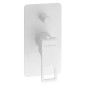 FORATA Single Lever Concealed 2-Way Shower Robinet de mélange, tapis blanc