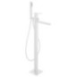 FORATA Robinet de mélangeur de bain (connexion de plancher), blanc mat