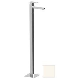 FORATA Robinet de mélangeur de lavabo (connexion de plancher), tapis blanc