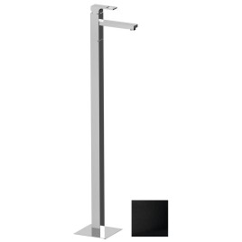 FORATA Freestanding Washbasin Mixer Tap (connexion de plancher), noir mat
