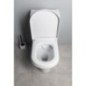 BEHRENS RIMLES Fermer Toilettes jumelées, S-trap/P-trap, blanc