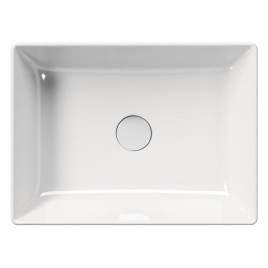 KUBE Lave-vaisselle en céramique, 50x37cm, blanc ExtraGlaze