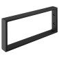 Support Bracket 350x150x40mm, acier peint, mat noir