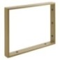 Support Bracket 350x280x40mm, acier peint, matte d'or