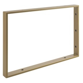 Support Bracket 490x330x40mm, acier peint, matte d'or
