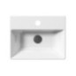KUBE X lavabo en céramique 45x35cm, bord inférieur groud, blanc ExtraGlaze KUBE X lavabo en céramique 45x35cm, bord inférieur groud, blanc ExtraGlaze
