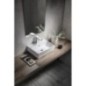 KUBE X lavabo en céramique 45x35cm, bord inférieur groud, blanc ExtraGlaze KUBE X lavabo en céramique 45x35cm, bord inférieur groud, blanc ExtraGlaze