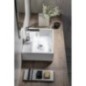 KUBE X lavabo en céramique 45x35cm, bord inférieur groud, blanc ExtraGlaze KUBE X lavabo en céramique 45x35cm, bord inférieur groud, blanc ExtraGlaze