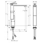 Axor Edge - Mitigeur de lavabo avec bonde Push-Open, chrome 46030000
