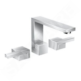 Axor Edge - Mélangeur de lavabo avec bonde, 3 trous, chrome 46050000