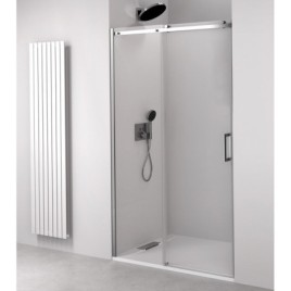 Porte douche THRON ROUND 1000 mm, rouleaux ronds, verre clair