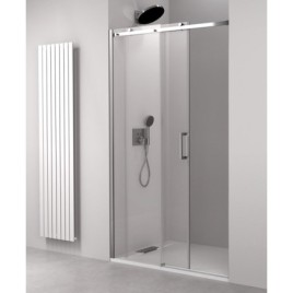 Porte douche THRON ROUND 1000 mm, rouleaux ronds, verre clair