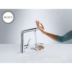Axor Edge - Mitigeur de lavabo avec bonde, chrome 46031000