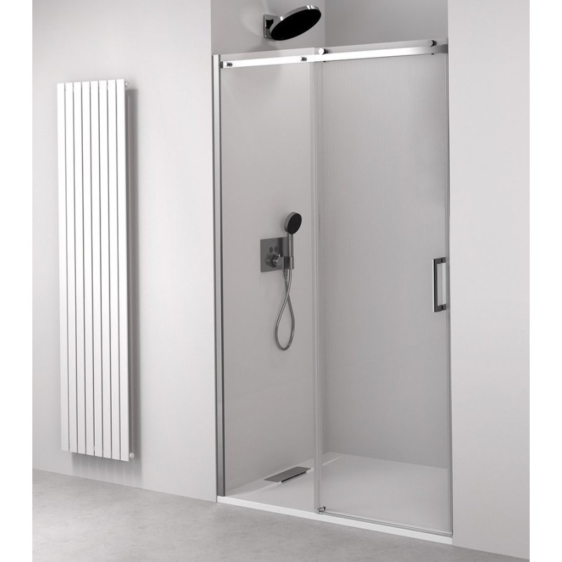 Porte douche THRON ROUND 1300 mm, rouleaux ronds, verre clair Porte douche THRON ROUND 1300 mm, rouleaux ronds, verre clair