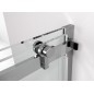Porte douche THRON ROUND 1300 mm, rouleaux ronds, verre clair Porte douche THRON ROUND 1300 mm, rouleaux ronds, verre clair