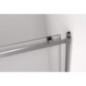 THRON SQUARE porte de douche 1400 mm, rouleaux carrés, verre clair