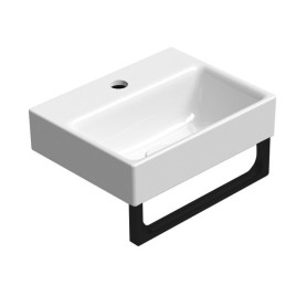 NUBES lavabo en céramique 36x28cm, blanc ExtraGlaze