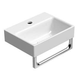 NUBES lavabo en céramique 36x28cm, blanc ExtraGlaze