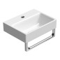 NUBES lavabo en céramique 36x28cm, blanc ExtraGlaze