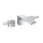 Axor Edge - Mélangeur de lavabo avec bonde, 3 trous, chrome 46060000