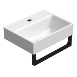 NUBES porte serviette 36cm, noir mat