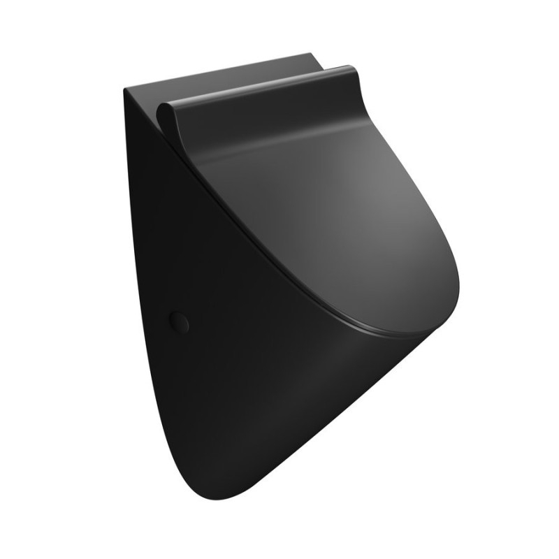 COMMUNITY retour inlet urinal avec des trous de couvercle 31x54,5cm, noir mat