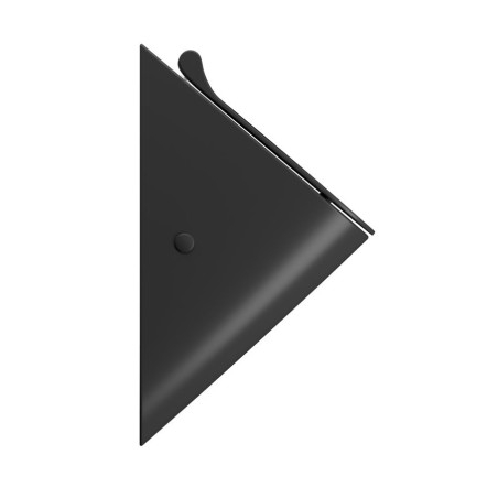 COMMUNITY retour inlet urinal avec des trous de couvercle 31x54,5cm, noir mat