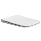 NUBES Soft Fermer siège de toilette, blanc/chrome NUBES Soft Fermer siège de toilette, blanc/chrome