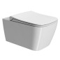 NUBES Soft Fermer siège de toilette, blanc/chrome NUBES Soft Fermer siège de toilette, blanc/chrome