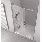 THRON SQUARE porte de douche 1500 mm, rouleaux carrés, verre clair THRON SQUARE porte de douche 1500 mm, rouleaux carrés, verre clair