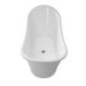 LUTON Freestanding Bath 159x73x80cm, White