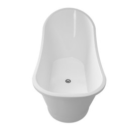 LUTON Freestanding Bath 159x73x80cm, White