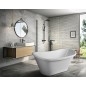 OXFORD Bain de haute qualité 161x65x65cm, Blanc
