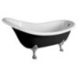 BRIXTON Bath 174x83x81cm, noir/blanc