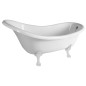 BRIXTON Freestanding Bath 174x83x81 cm, Legs blancs