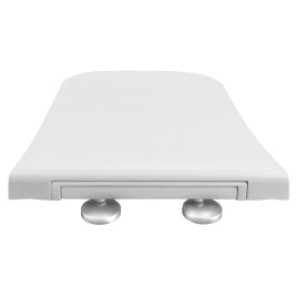 WALTER Siège toilette, SLIM, Doux Fermer, duroplast, blanc