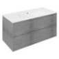 CIRASA Vanity Unité 99,8x52x46cm, chêne argenté