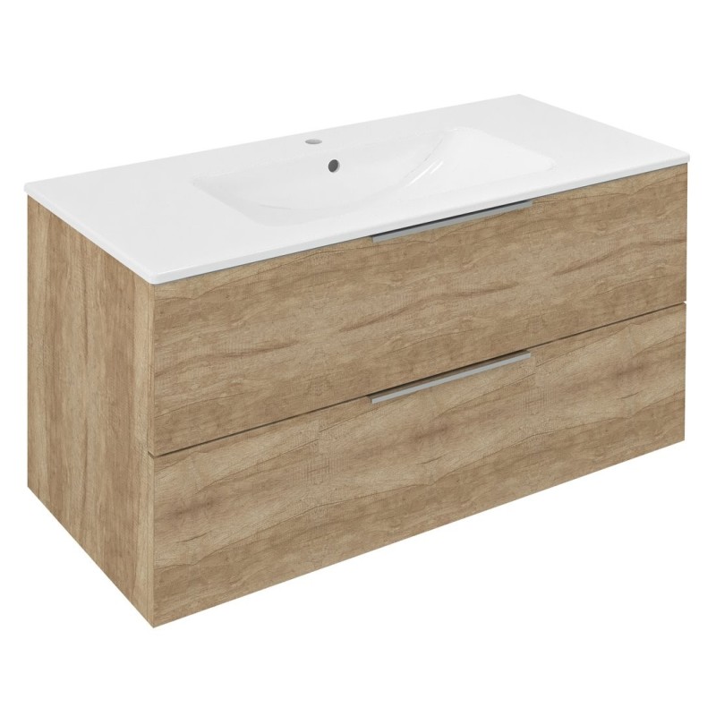 CIRASA Vanity Unité 99,8x52x46cm, chêne Alabama