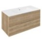 CIRASA Vanity Unité 99,8x52x46cm, chêne Alabama