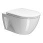 PURA/KUBE X/NORM Doux Siège de toilette fermé, Duroplastique, blanc/chrome PURA/KUBE X/NORM Doux Siège de toilette fermé, Duroplastique, blanc/chrome