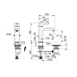 Hansa Vantis Style - Mitigeur de lavabo avec vidage, chrome 54381107