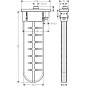 Hansgrohe sBox - Set de finition de baignoire pour douchette à main, sBox, aspect d'or poli 28010990