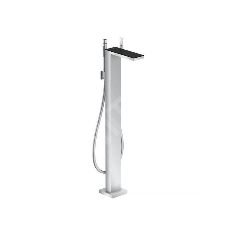 Axor MyEdition - Mitigeur de baignoire à monter au sol, chrome/verre noir 47440600
