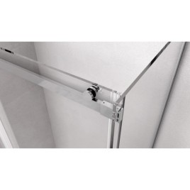 THRON ROUND Écran de douche carré 1000x1000mm, Rollers ronds