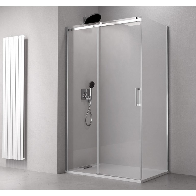 THRON ROUND Écran de douche rectangulaire 1000x700mm, Rollers ronds THRON ROUND Écran de douche rectangulaire 1000x700mm, Rollers ronds
