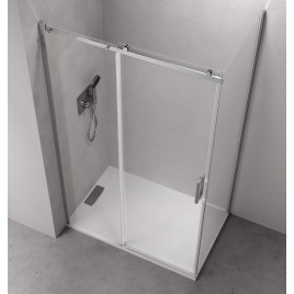 THRON ROUND Écran de douche rectangulaire 1100x700mm, Rollers ronds