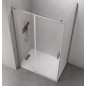 THRON ROUND Écran de douche rectangulaire 1100x700mm, Rollers ronds THRON ROUND Écran de douche rectangulaire 1100x700mm, Rollers ronds