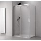 THRON ROUND Écran de douche rectangulaire 1100x700mm, Rollers ronds THRON ROUND Écran de douche rectangulaire 1100x700mm, Rollers ronds