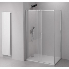 THRON ROUND Écran de douche rectangulaire 1100x700mm, Rollers ronds
