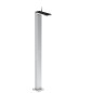 Axor MyEdition - Mitigeur de lavabo à monter au sol avec garniture de vidage Push-Open, chrome/verre noir 47040600